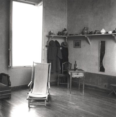 Interior of Cezannes studio at Aix-en-Provence, c.1900-02 by French Photographer